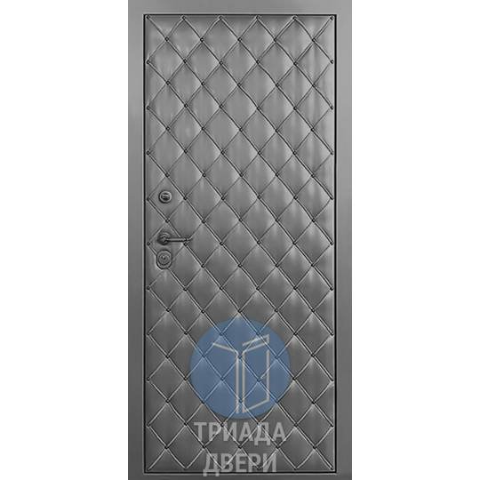 недорогая металлическая дверь с отделкой винилискожа для дачи