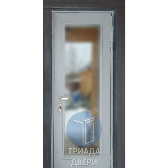 трехконтурная дверь со стеклом в дом