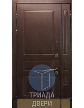 стальная дверь эконом класса с отделкой мдф и отбойником