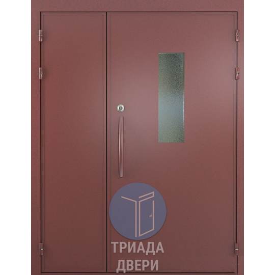 тамбурная недорогая дверь со стеклом