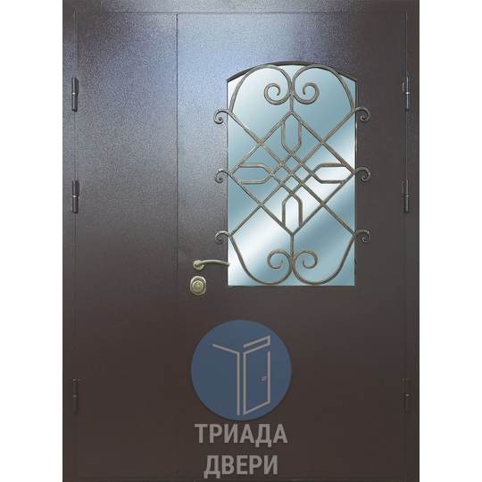 тамбурная металлическая дверь с внешним порошковым окрасом
