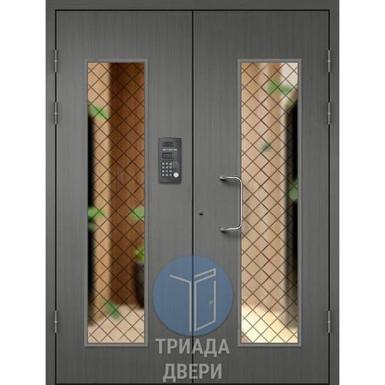 подъездная металлическая дверь с кодовым замком