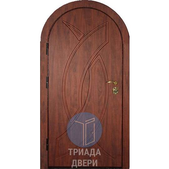 одностворчатая утепленная дверь арочного типа