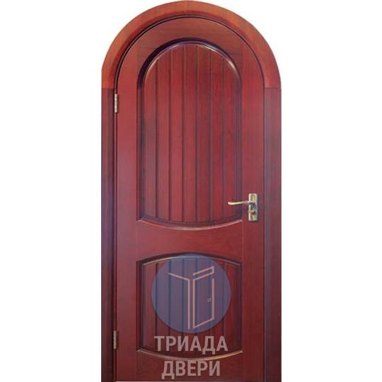 одностворчатая утепленная дверь арочного типа из стали