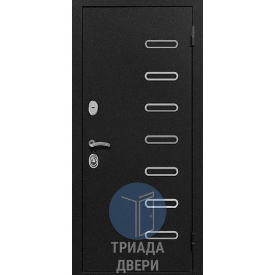 дверь мдф из стали в квартиру с терморазрывом и стеклом в квартиру