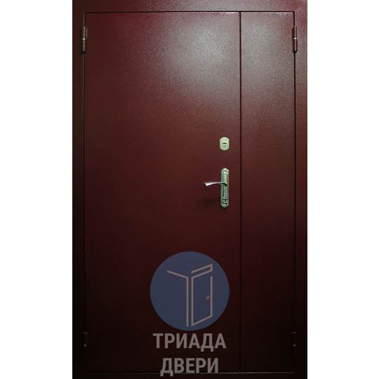 металлическая дверь с порошковым напылением и боковой вставкой