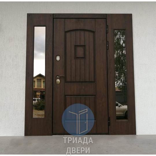 дверь с отделкой мдф для загородного дома - фото 1