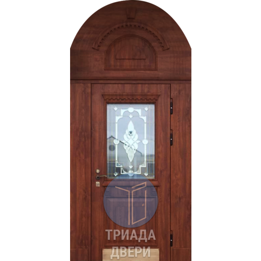 металлическая арочная дверь в дом