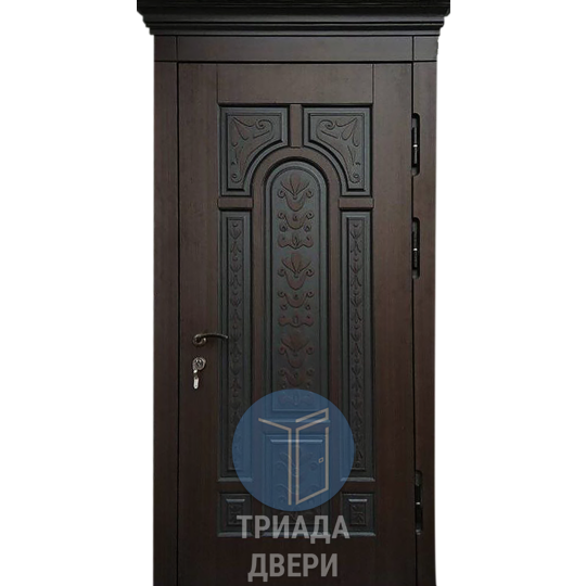 парадная стальная дверь мдф для деревянного коттеджа