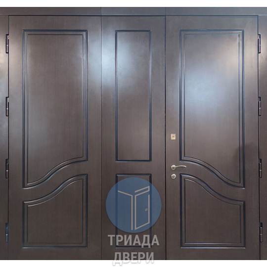 наружная металлическая дверь с отделкой мдф
