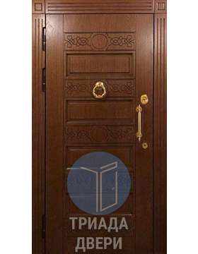 металлическая трехконтурная дверь мдф для уличного применения