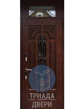 трехконтурная дверь с мдф в загородный дом