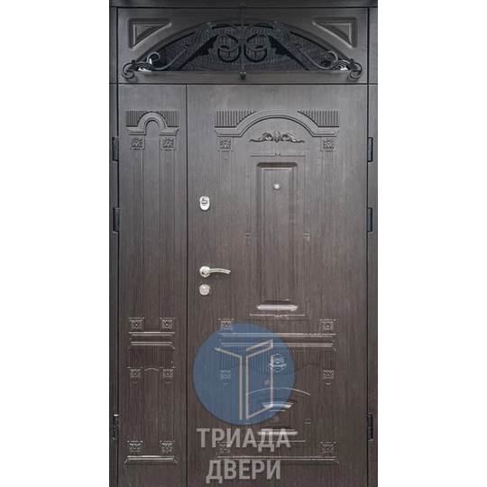 двустворчатая утепленная дверь для загородного дома