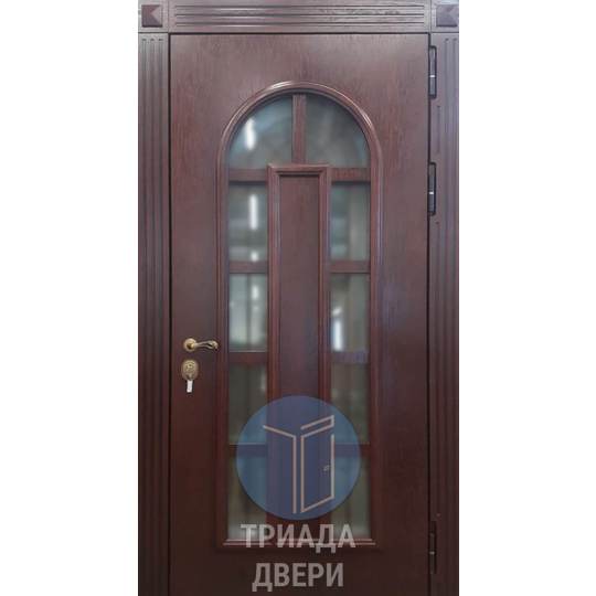 трехконтурная одностворчатая дверь мдф для загородного дома