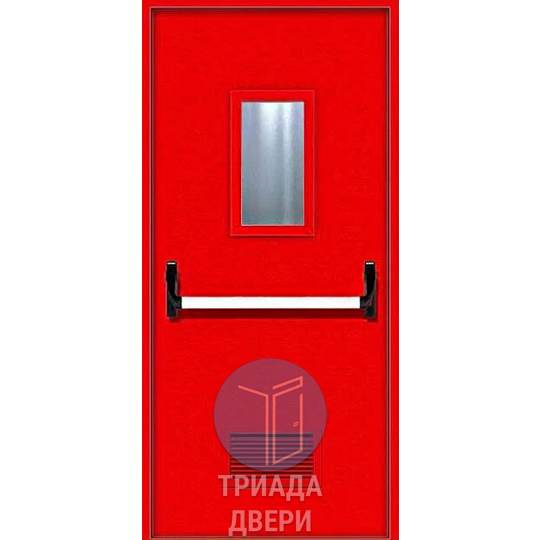 дверь в котельную для производства с ручкой антипаника